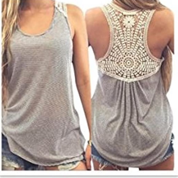 Women Lace Sleeveless Fashion Tank Tops - Picture 4 of 5
